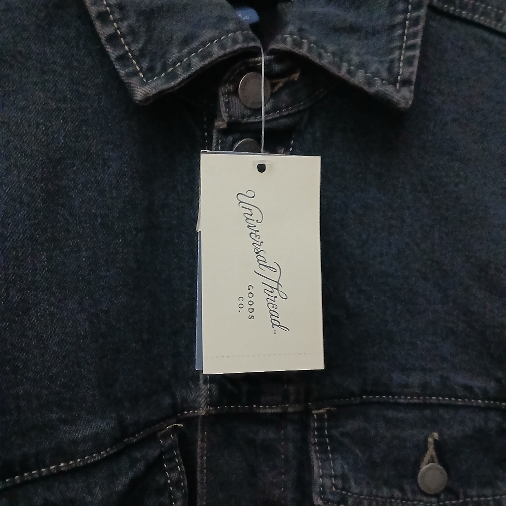 Dark Denim Long Sleeve Jumpsuit - Picture 5 of 6